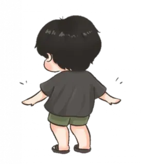 🦁 2425a452 bambino, cartone animato, shorts, t-shirt, personaggio, carino whatsapp sticker