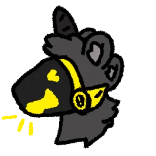 😆 029fbc7d Protogen, Furry, Seni digital, Hewan, Robot, Cyborg telegram sticker