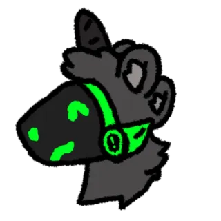 😄 42475d05 Protogen, Furry, Cyborg, Robot, Anthro, Binatang, Neon telegram sticker