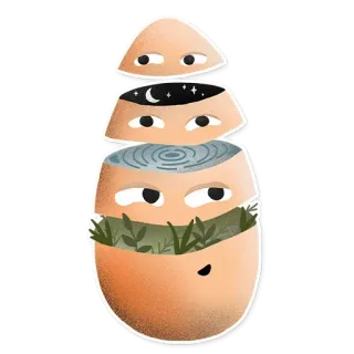 Eggs @stickersb2b telegram stickers