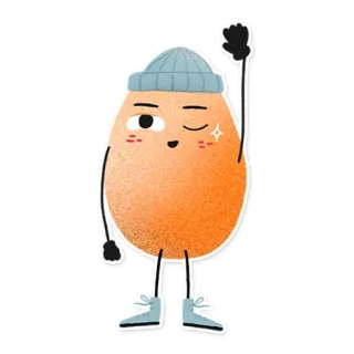 Eggs @stickersb2b whatsapp stickers