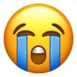 🌟 10cad0e8 Emoji, Płacz, Smutny, Twarz, Żółty, Łzy telegram sticker