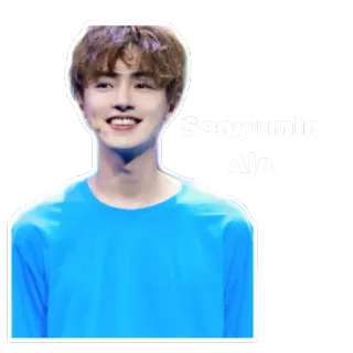 ☺️ f21e33e1 Senyum in Aja sourire, homme, mignon, joyeux telegram sticker