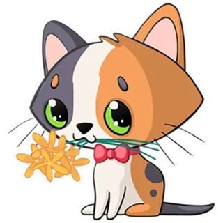🙄 0c126e72 gato, gatito, animal, lindo, flores, pegatina telegram sticker