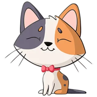 ☺️ 66f6d3d9 gato, gatito, lindo, dibujos animados, animal, mascota, pegatina telegram sticker