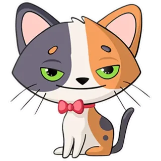 🙂 a2d23d18 gato, pegatina, dibujo animado, animal, lindo, felino telegram sticker