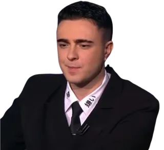 😄 9a07b219 嫌い мужчина, костюм, галстук, японский, письмо whatsapp sticker