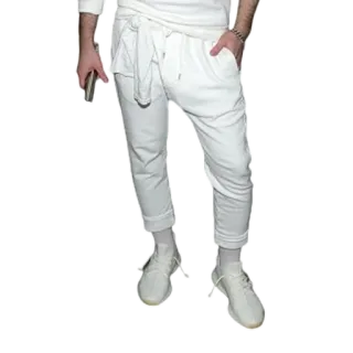 👍 a95988f7 одежда, брюки, белый, мода, стиль whatsapp sticker