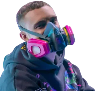 😘 ac9a6a19 мужчина, противогаз, маска для лица, толстовка, защита, безопасность, пандемия whatsapp sticker