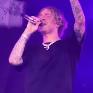 🌟 ab784ad4 นักร้อง, นักแสดง, ไมโครโฟน, เพลง, คอนเสิร์ต, รอยสัก, ผู้ชาย telegram sticker