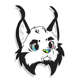 🙁 118a5e1f кот, животное, стикер, пушистый, мультфильм, иллюстрация telegram sticker