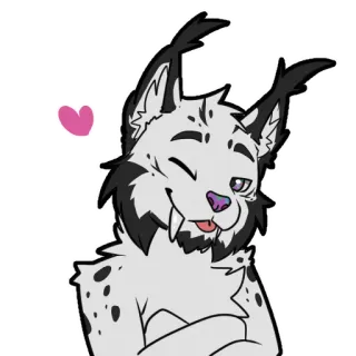 ❤️ 8b7a808e стикер, животное, кошка, кошачий, мультфильм, сердце, милый telegram sticker
