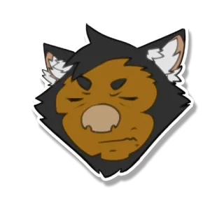 😡 e100378d животное, мультфильм, собака, стикер, иллюстрация, персонаж telegram sticker