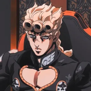 🥺 67e5dac8 Giorno Giovanna JoJo's Bizarre Adventure Anime, Manga, JoJo's Bizarre Adventure, Giorno Giovanna, Personage, Goud, Hart whatsapp sticker