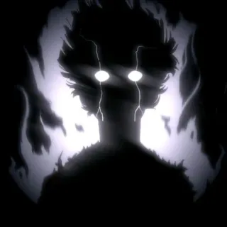 😇 a5206744 Anime, Donker, Bliksem, Silhouet, Psychisch, Kracht, Bovennatuurlijk whatsapp sticker