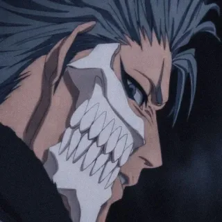 😁 c0d73d7a Grimmjow Jaegerjaquez Bleach Anime, Manga, Bleach, Grimmjow, Hollow, Boos, Personage, Cartoon whatsapp sticker