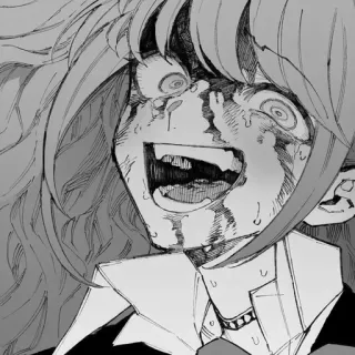 😂 e76070d2 Horror, Schreeuwen, Huilend, Radeloos, Geweld, Bloed, Anime, Manga whatsapp sticker