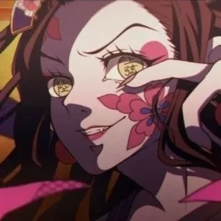 🌟 408cde79 Daki Demon Slayer Anime, Demon, Personage, Daki, Demon Slayer telegram sticker