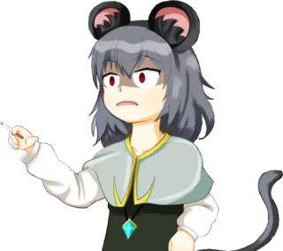 😎 9b97a02f Аниме, Мультфильм, Мышь, Девушка, Персонаж, Иллюстрация telegram sticker