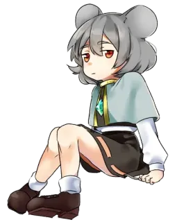 😒 a7e410bd Аниме, Мышь, Персонаж, Милый, Мультфильм telegram sticker