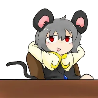 😌 bc0b72e0 Аниме, Мышь, Милый, Животное, Мультфильм telegram sticker
