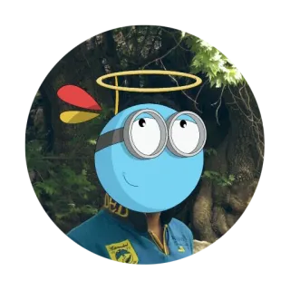 😇 3a2290b8 Cartoon, Figur, Illustration, Digitale Kunst telegram sticker