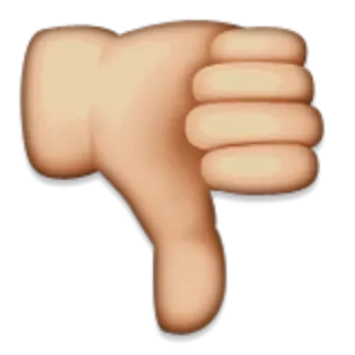 👎 0d571a46 踩, 不喜欢, 手势, 负面, 表情符号, 社交媒体, 交流 telegram sticker