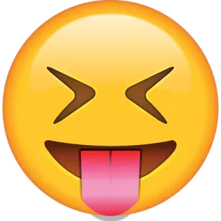 😝 5602c62e 表情符号, 脸, 舌头, 斗鸡眼, 搞笑, 表情 telegram sticker