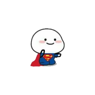 😊 2fbce764 Superman super-héros, dessin animé, mignon, autocollant, bande dessinée whatsapp sticker