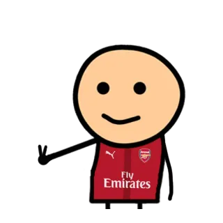 ✌ 5fe9aae8 Fly
Emirates autocollant, dessin animé, vecteur, Arsenal, football, foot, Emirates whatsapp sticker