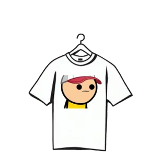 👚 860be43a t-shirt, dessin animé, personnage, Cyanide and Happiness whatsapp sticker