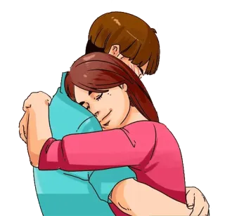 👐 94036f0d câlin, étreinte, amour, relation, affection whatsapp sticker