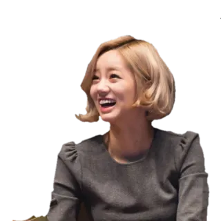 😂 b878c2a2 Frau, Porträt, lächelnd, blonde Haare, Person telegram sticker