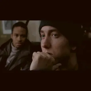 😢 44e1711d Eminem 8 Mile Eminem, 8 Mile, ภาพยนตร์, แร็ป, ฮิปฮอป telegram sticker