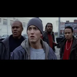 😨 454a7bcf Eminem แร็ปเปอร์, คนดัง, ดนตรี, 8 Mile telegram sticker