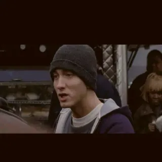 😏 719004b6 Eminem 8 Mile Eminem, 8 Mile, ภาพยนตร์, แร็ปเปอร์, ฮิปฮอป telegram sticker