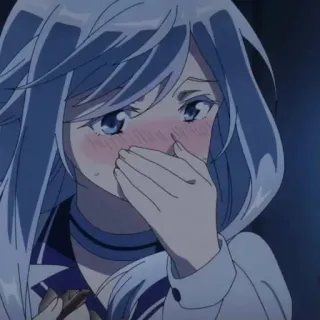 💫 8de9f846 アニメ, 照れ, 悲しい, 女の子, 泣く telegram sticker