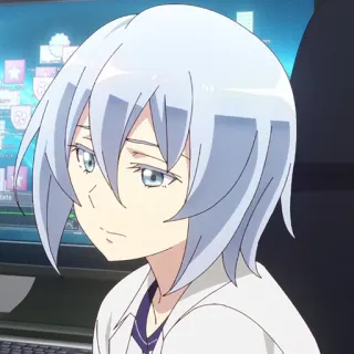 💎 a95a78c2 อนิเมะ, ผู้หญิง, ผมขาว, น่ารัก telegram sticker