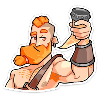 🍾 04a44c11 Viking, Chiến binh, Sừng uống rượu, Phim hoạt hình, Cung thủ whatsapp sticker