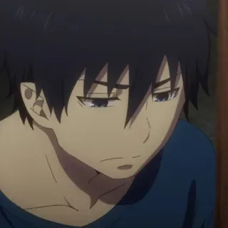 ☁️ 13158831 Rin Okumura Blue Exorcist 애니메이션, 만화, 청의 엑소시스트, 오쿠무라 린, 악마, 캐릭터, 소년 telegram sticker