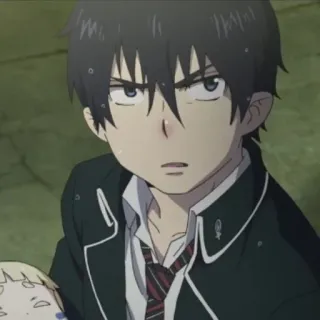 ☁️ 299e44fb Rin Okumura Blue Exorcist 애니메이션, 청의 엑소시스트, 오쿠무라 린, 캐릭터, 만화 telegram sticker