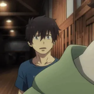 ☁️ ba4c7b4f Rin Okumura Blue Exorcist 애니메이션, 청의 엑소시스트, 오쿠무라 린 telegram sticker