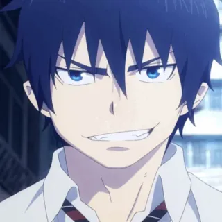 ☁️ e50cc662 Rin Okumura Blue Exorcist 애니메이션, 청의 엑소시스트, 오쿠무라 린, 캐릭터, 만화 telegram sticker