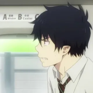 ☁️ f34c3cb3 Rin Okumura Blue Exorcist 애니메이션, 악마, 청의 엑소시스트, 오쿠무라 린, 만화 telegram sticker