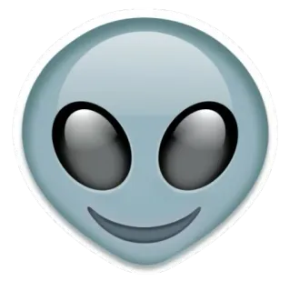 👽 9aaa007d Người ngoài hành tinh, Biểu tượng cảm xúc, Sinh vật ngoài hành tinh, Người xám, UFO, Vũ trụ telegram sticker