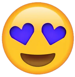 😍 a477fa14 Biểu tượng cảm xúc, Tình yêu, Mắt hình trái tim, Mặt cười telegram sticker