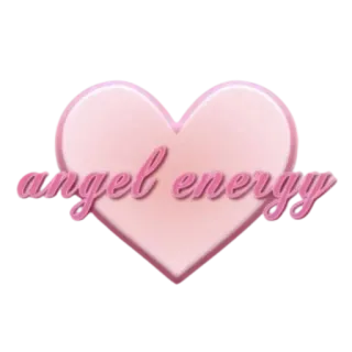 💕 93ec810e angel energy 天使, 爱心, 能量, 可爱, 粉色 whatsapp sticker
