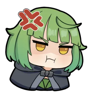 😡 cfa7ea4e 动漫, 卡通, 生气, 沮丧, 可爱, 表情包, 生气 telegram sticker