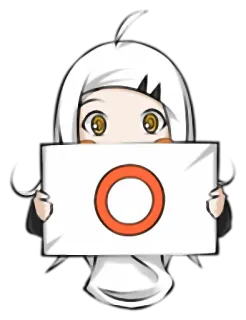 ⭕ 0c281adc อนิเมะ, น่ารัก, วงกลม, ตัวละคร, ผู้หญิง telegram sticker