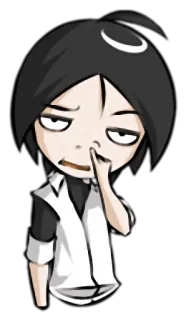 👆 4b278af2 การ์ตูน, ภาพประกอบ, อนิเมะ, มังงะ, Emo telegram sticker